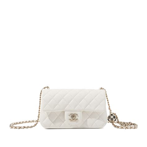 chanel bead chain bag|Chanel lambskin bag.